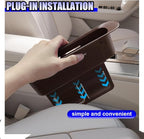 YoRise Car Seat Gap Filler, Multifunctional Car Seat Organizer, Phone Holder Between Seats & Console, Automotive Storage Box Accessories for Keys, Sunglasses, Cards, Phones (Brown)