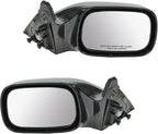 2 Piece Driver and Passenger Side Mirror Assembly Set Electric Adjustment Non-Heated No Memory Black Compatible with 2005-2010 Toyota Avalon XL Without Nav TO1320225 TO1320235 TO1321225 TO1321235