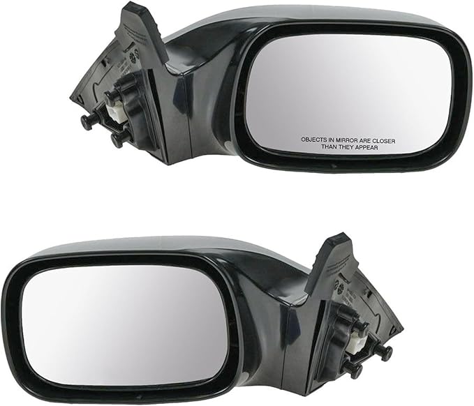 2 Piece Driver and Passenger Side Mirror Assembly Set Electric Adjustment Non-Heated No Memory Black Compatible with 2005-2010 Toyota Avalon XL Without Nav TO1320225 TO1320235 TO1321225 TO1321235