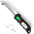 Chrome Plated Steel Dual Head Tire Inflator - 150 PSI, Backlight LCD & Flashlight, Rechargeable for Semi, Truck, RV & Cars
