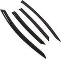WD2-797B Dark Smoke 4 Pcs Set Window Visor (Outside Mount) Deflector Rain Guard Compatible with 2017-2018 Ford Fusion