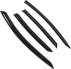 WD2-797 Dark Smoke 4 Pcs Set Window Visor (Outside Mount) Deflector Rain Guard Compatible with 2013-2016 Ford Fusion