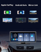 11.26 Inch Wireless CarPlay Screen for Car, Apple CarPlay & Android Auto Touch Screen for Car, Bluetooth, BT Music, Navigation, Car Record for Vehicles (Black)