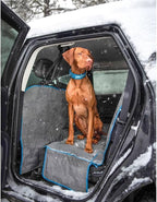 Coast to Coast Hammock - Waterproof Backseat Dog Hammock for Full Coverage - Car Seat Protector with Rufftex Floor Guard - Durable Travel Gear - Stain Resistant - Heather Charcoal Grey