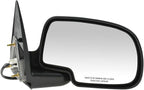 Passenger Side View Mirror Manual Folding Electric Adjustment Non-Heated No Memory Textured Compatible with 1992-2002 Chevrolet Silverado GMC Sierra 1500 2500 2001-2002 1500 2500 HD 3500