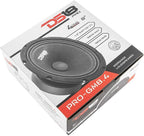 PRO-GM8.4 Loudspeaker - 8", Midrange, Black Steel Basket, 580W Max, 190W RMS, 4 Ohms - Premium Quality Audio Door Speakers for Car or Truck Stereo Sound System (1 Speaker)