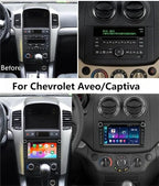Car Radio for Chevrolet Captiva 2006 2007 2008 2009 2010 2011 with Apple Carplay & Android Auto,7-Inch Button Control Car Stereo with GPS Bluetooth WiFi DSP FM RDS Camera, 2+32GB
