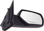Right Mirror Manual, with Smooth Black Cover Passenger Side Compatible with 14-18 Sierra 1500 15-18 Sierra 2500 HD 3500 HD Silverado 1500 Silverado 2500 3500