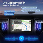 10.1 Inch Double din car Screen,with wireles CarPlay and Android Auto,HD Touch Screen Car Stereo with Mirror Link, Bluetooth 5.0, Backup Camera, AUX,FM/AM Transmitter|Double din carplay Radio