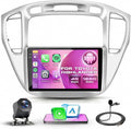 4G+ 128G Car Radio for Toyota Highlander 2000-2007, 9 Inch Double Din Car Stereo with Wireless Carplay and Android Auto Mirror Link, Bluetooth WiFi GPS Navigation SWC Backup Camera EQ FM/RDS
