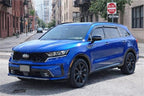 2021-2026 Tape-On Rain Guards for Kia Sorento Side Window Visor Deflectors Lx S Ex Sx Prestige Durable Tinted Vent Shades 2022 2023 2024 2025