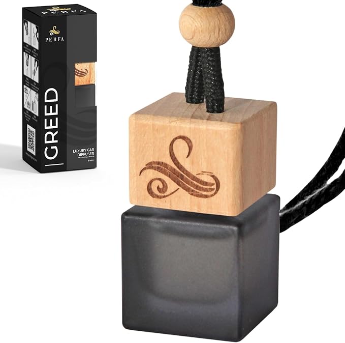 Greed Car Air Freshener for Men | Perfume Inspired Fragrances | Strong Car Freshener with Odor Eliminator Technology | Air Freshener | Long Lasting Automotive Freshener by