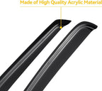 Window Visors Rain Guards for 1996-2026 Chevy Express Van/GMC Savana, Out-Channel Window Vent Wind Shade Deflectors