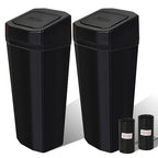 Car Trash Can with Lid - 2 Packs Mini Car Garbage Can Bin for Cup Holder - Black Small Leakproof Vehicle Trash Bin for Back Seat, Cute Automotive Accessories Organizers and Storage for Door SUV Truck