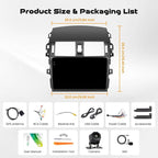4GB+128GB Car Stereo for Toyota Corolla (2009-2013) 9-Inch in-Cell Touchscreen 720x1280P Android Car Radio Wireless CarPlay Android Auto FM BT WiFi