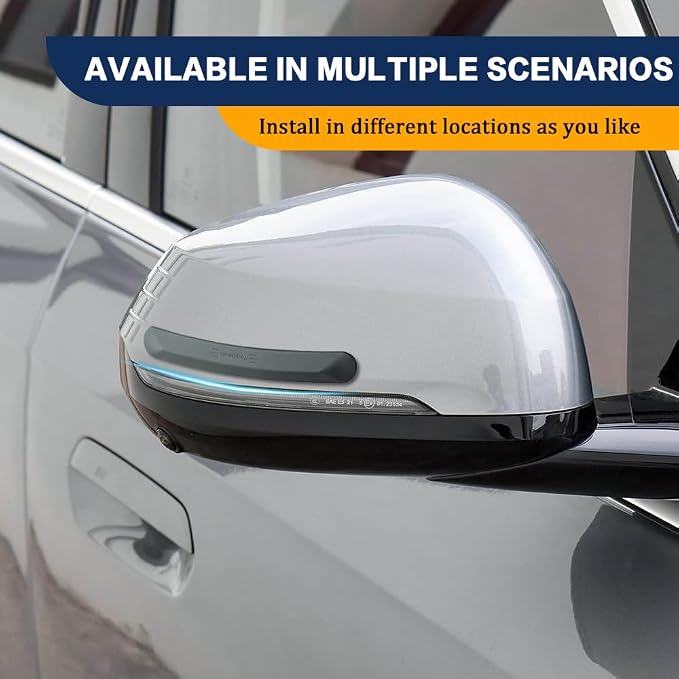 4PCS Silicone Car Door Edge Guard, Car Door Protector, Self Adhesive Crash Scratch Strips Accessories Protector, Auto Accessories Decorative Anti-Collision Strip for Sedans Truck SUV (Gray)