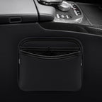Car Seat Side Pocket Organizer, PU Leather Pouch Bag for Car Seat, Door, Window, Console, Registration Wallet Cards Trash Phone Sunglasses Holder Pocket for Auto