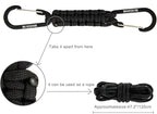 Paracord Keychain Carabiner Clip, D Ring Lanyard Hanger Stroller Hook for Water Bottle, Key, Backpacks, Men, Women