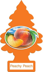 Car Air Freshener | Hanging Paper Tree for Home or Car | Peachy Peach | 3 Pack