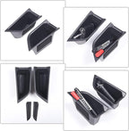 Front Rear Door Side Storage Box Compatible with Audi Q4 E-Tron 2022 2023 2024 2025, 4PCS Car Door Side Armrest Grab Handle Groove Storage Organizer Tray Pocket Slot Mat Insert Accessories