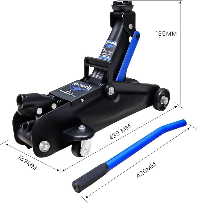 ANTPOWER 2 Ton Floor Jack,with Wheels for Secure Lifting,Fast Lift Floor Jack, Quick Lift Pump for Sport Utility Vehicle,Providing Stable Support for Various Cars (2.0T)