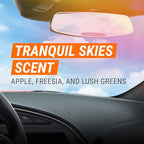 FRESH fx Rapid Odor Eliminator, Fogger Car Air Freshener, 3 Pack | Tranquil Skies scent with odor elimination technology freshens interiors and vents; 1.5-ounce car odor remover