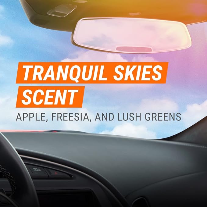 FRESH fx Rapid Odor Eliminator, Fogger Car Air Freshener, 3 Pack | Tranquil Skies scent with odor elimination technology freshens interiors and vents; 1.5-ounce car odor remover
