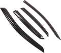 WD2-822B Dark Smoke 4 Pcs Set Window Visor (Outside Mount) Deflector Rain Guard Compatible with 2017-2018 Lexus NX200t NX300h