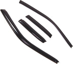 WD2-693 Dark Smoke 4 Pcs Set Window Visor (Outside Mount) Deflector Rain Guard Compatible with 1991-1996 Infiniti G20