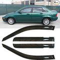 4pcs Original Shatterproof Rainproof Side Window Wind Deflectors for 2000-2007 Ford Focus ZX4 Sedan/ZX5 Hatchback,Rain Guards,Nice Looking Window Visors for Cars,Vent Deflector 94736