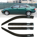 4pcs Original Shatterproof Rainproof Side Window Wind Deflectors for 2000-2007 Ford Focus ZX4 Sedan/ZX5 Hatchback,Rain Guards,Nice Looking Window Visors for Cars,Vent Deflector 94736