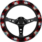 Horror Character Steering Wheel Cover, Non Slip Polyester Car Wheel Protector for Car SUV Truck, Universal 15 Inch