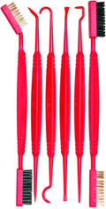 12-Piece Detailing Brush & Pick Set – Soft & Stiff Bristle Cleaning Brushes, Precision Picks & Hook Tools for Deep Cleaning, Maintenance & Detailing of Pistols, Rifles, and Outdoor Gear