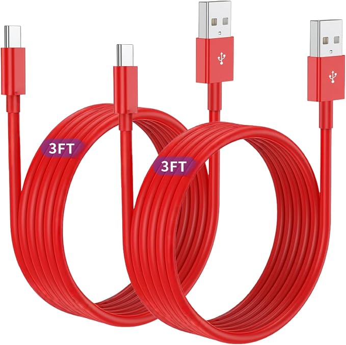 2Pack 3ft Car Carplay Cable for Apple iPhone 17 Pro Max/17 Air/16 Pro/15 Plus/15, USB A to USB C Carplay Charger Cord, iPad Pro 12.9/11,10th, Air 5th/ 4th,iPad mini 6th Gen Car Charging Cable 3 Feet