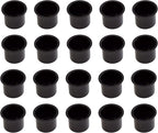 GSE Games & Sports Expert Jumbo Aluminum Cup Holder, Drop-in Cup Holder for Casino Poker Tables, Work Desks, Boats, RVs, Cars & Trucks (Black, 20-Pack)