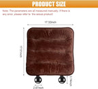 Car Seat Cushion, Breathable Soft Auto Front Seats Protector Pad for Comfortable Driving, Warm Vehicle Interior Driver Seat Non-Slip Decorative Accessory for Most Cars(Brown)