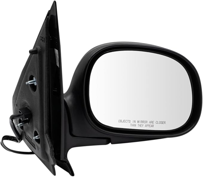 Passenger Side Mirror Assembly Electric Adjustment Heated No Memory Black Compatible with 1997-2002 Ford Expedition FO1321201