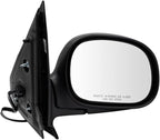 Passenger Side Mirror Assembly Electric Adjustment Heated No Memory Black Compatible with 1997-2002 Ford Expedition FO1321201