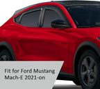 Voron Glass in-Channel Extra Durable Rain Guards for Ford Mustang Mach E 2021-2026, Window Deflectors, Vent Window Visors, 4 Pieces - 200806