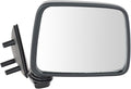 Passenger Side Mirror Assembly Manual Foldaway Paint to Match Black Smooth Compatible with 1986-1994 Nissan D21 1987-1995 Pathfinder 1995-1997 Pickup
