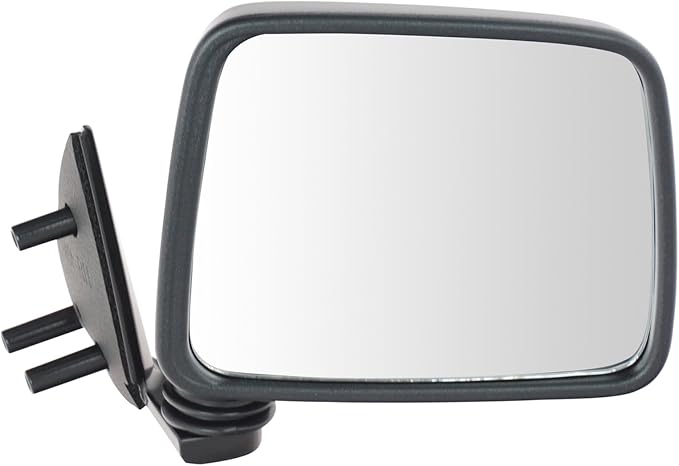 Passenger Side Mirror Assembly Manual Foldaway Paint to Match Black Smooth Compatible with 1986-1994 Nissan D21 1987-1995 Pathfinder 1995-1997 Pickup