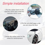 Windshield Snow Cover for Cars, Trucks, Vans - Waterproof, Windproof Winter Frost and Ice Removal Sunshade With Side Mirror Covers