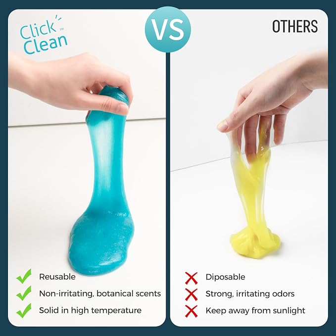 2Pcs Cleaning Gel for Car, 7oz Car Detailing Tools, Cleaning Putty Gel, Car Interior Cleaner Universal Dust Cleaner for Keyboard, Laptop, Air Vents (Coconut & Bluebell)