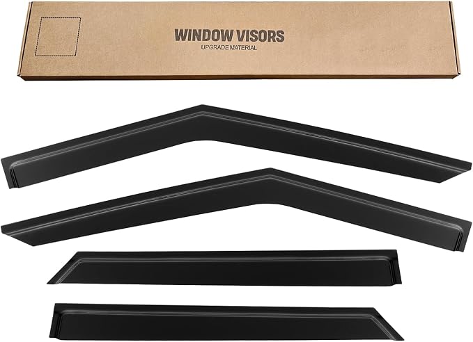Window Rain Guards Visors Shield for 2020-2025 Ford Explorer, Out-Channel Window Vent Wind Shades Deflectors for 20 21 22 23 24 25 Explorer