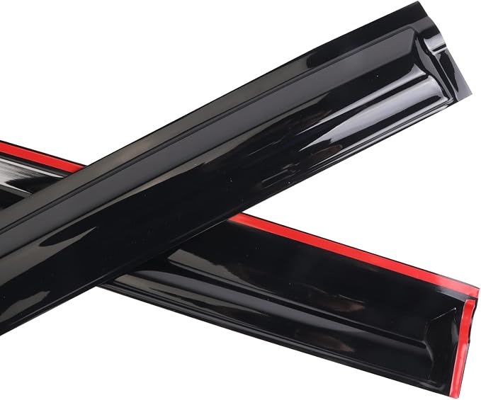 Tape-On Window Visors Deflectors Rain Guards 4 Piece Set ‎Compatible with 2006-2011 Honda Civic 94944