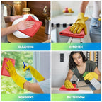 Red Microfiber Cleaning Cloth 12 Pack, 12.5 x 12.5 inch Microfiber Towels for Cars, Ultra Absorbent Car Washing Cloth, Lint Free Streak Free Cleaning Rags for Car, Kitchen, and Window