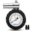 Presta Valve Gauge,Presta Valve Tire Pressure Gauge with Bicycle Air Pressure Relief Range to 0-30PSI /0-2BAR, Perfect for Mountain Bicycle Fat Tires