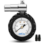 Presta Valve Gauge,Presta Valve Tire Pressure Gauge with Bicycle Air Pressure Relief Range to 0-30PSI /0-2BAR, Perfect for Mountain Bicycle Fat Tires