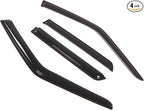 Outside Mount Window Vent Visors Rain Guards Compatible with Nissan Juke 2011-2017 | Side Window Wind Deflectors Rain Shields | Smoke Tinted, 4 Pcs Set, DGWV-342