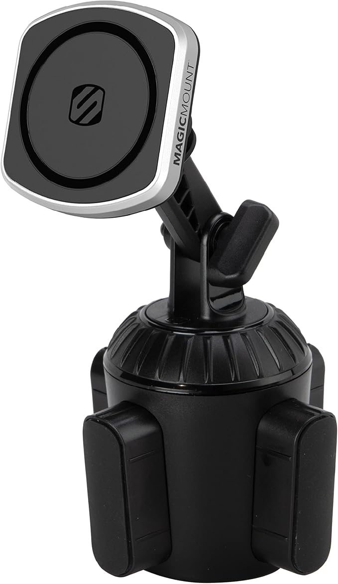 MP2CUPM-SP MagicMount Pro2 Cup Holder Magnetic Cell Phone Holder Car Mount Kit Compatible with MagSafe, iPhones, Galaxy, Pixel & All Smartphones